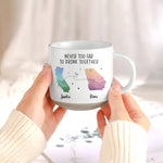 Custom States & Photo Watercolor Art - Long Distance Relationship Gifts - Personalized Mug 5