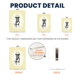 Custom Striped Pattern Watercolor Pet Portrait - Personalized Car Visor Clip 5
