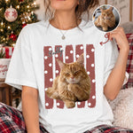 Custom Striped Pet Portrait Shirt Gift For Pet Lovers - Personalized Shirt 1