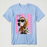 Custom Striped Pet Portrait Shirt Gift For Pet Lovers - Personalized Shirt 7