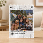 Custom Traveling Destination & Photo For Couple, Family, Friends, Travel Lovers - Personalized Building Blocks 2