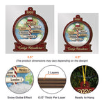 Custom Traveling Destination Travel Adventure Gift - Personalized Ornament 5