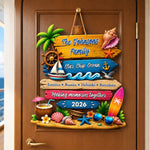 Custom Trip - Cruise Door Signs Stateroom Decor Cruising Family Vacation, Girls Trip - Personalized Wood Sign 3