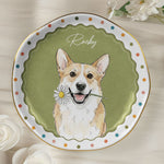 Custom Watercolor Art Pet Photo Gifts For Dog Mom, Cat Mom - Personalized Jewelry Dish 3