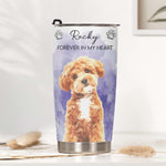 Custom Watercolor Pet Portrait Memorial Gifts - Personalized Tumbler 2