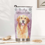 Custom Watercolor Pet Portrait Memorial Gifts - Personalized Tumbler 3