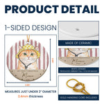 Custom Watercolor Pet Portrait Ornament, First Christmas Pet - Personalized Ornament 6