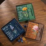 Customize Birth Flower & Name Christian Gifts For Her, Women, Daughter - Personalized Notebook Set 2