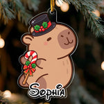 Cute Capybara Christmas Gift For Capybara Lovers - Personalized Ornament 2