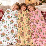 Cute Capybara Gift For Capybara Lovers - Personalized Blanket 1
