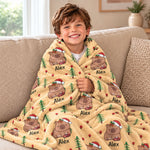 Cute Capybara Gift For Capybara Lovers - Personalized Blanket 2