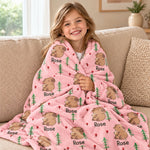 Cute Capybara Gift For Capybara Lovers - Personalized Blanket 3