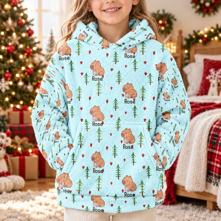 Cute Capybara Gift For Capybara Lovers - Personalized Hoodie 3