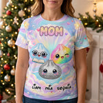 Cute Dumpling Custom Name Gift For Mom Grandma - Personalized Shirt 2