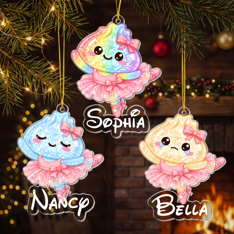 Cute Dumplings Ballet Gift For Squishy Hunter - Personalized Ornament 2