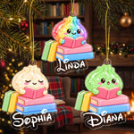 Cute Dumplings Book Lover Gift For Squishy Hunter - Personalized Ornament 2