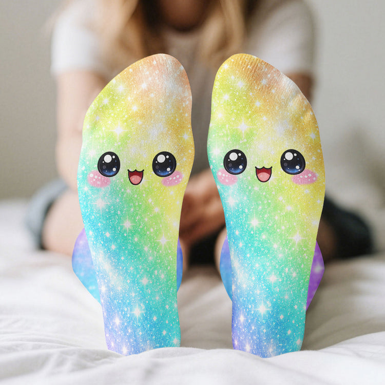 Cute Dumplings Emoji Gift For Squishy Hunter - Personalized Socks 4