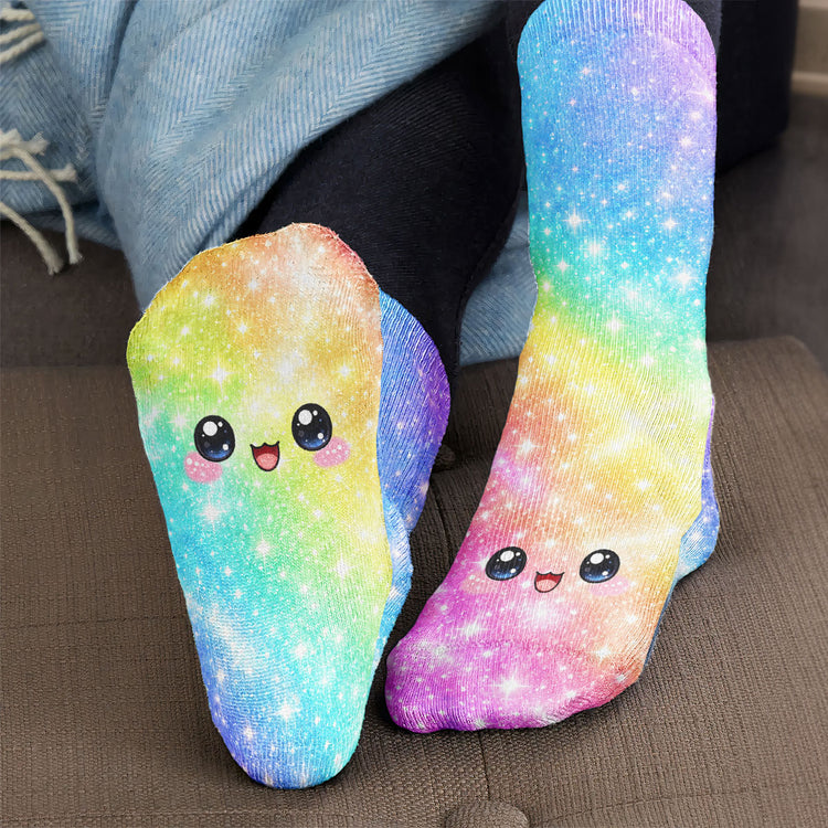 Cute Dumplings Emoji Gift For Squishy Hunter - Personalized Socks 8