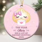 Cute Gift For Kids 2026 Cute Dumpling Squishy Hunter - Personalized Ornament 1