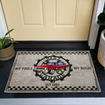 Dad's Garage My Tools My Rules - Personalized Doormat 3