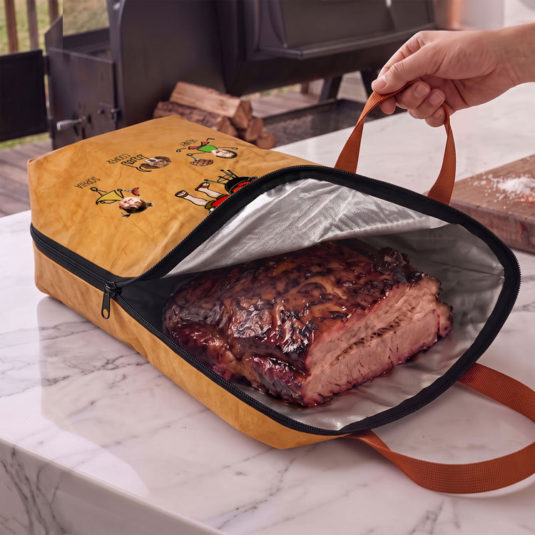 Dad's Grilling Buddies Custom Photo Gifts For Dad, Grandpa, Gifts For Men - Personalized BBQ Blanket 3