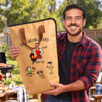 Dad's Grilling Buddies Custom Photo Gifts For Dad, Grandpa, Gifts For Men - Personalized BBQ Blanket 4