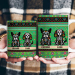 Day Of The Dead Dog Cat Pet Hispanic Mexican Flowers - Personalized Mug 6