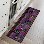Day Of The Dead Dog Cat Pet Hispanic Mexican Flowers - Personalized Runner Rug 3