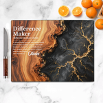 Difference Maker Definition Appreciation Charcuterie Tray Plaque, Coworker, Nurse, Doctor - Personalized Cutting Board 3