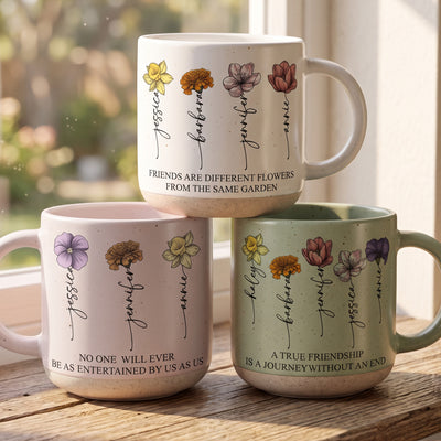 Diffrent Flowers From The Same Garden Gifts For Sisters, Friends - Personalized Mug