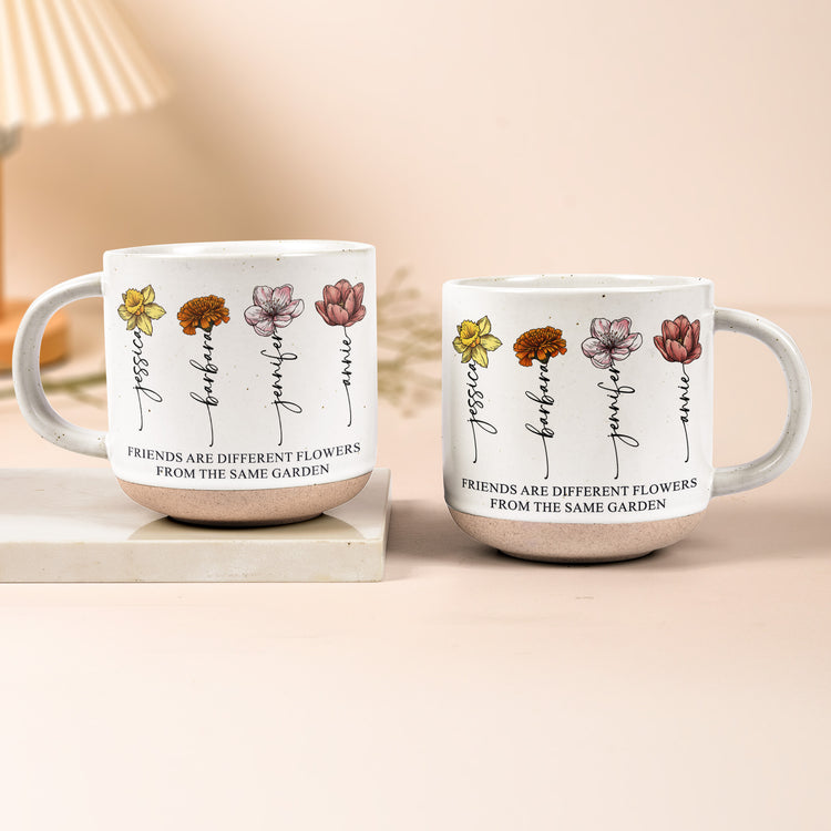 Diffrent Flowers From The Same Garden Gifts For Sisters, Friends - Personalized Mug 2