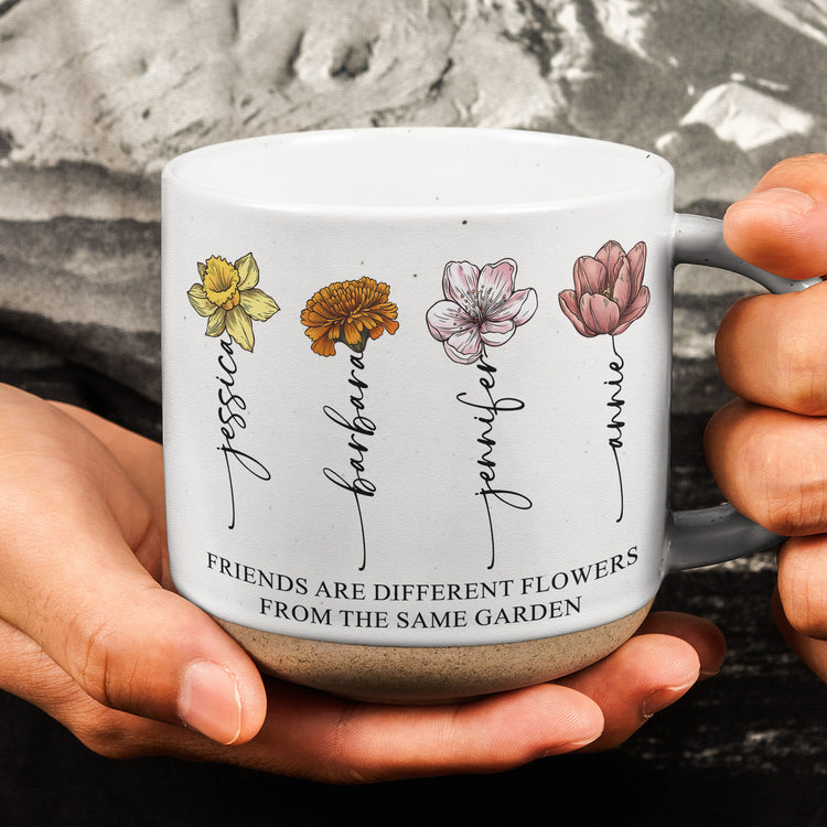 Diffrent Flowers From The Same Garden Gifts For Sisters, Friends - Personalized Mug 3