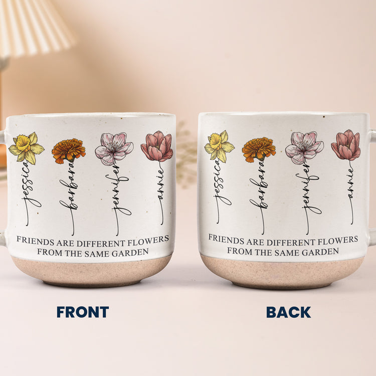 Diffrent Flowers From The Same Garden Gifts For Sisters, Friends - Personalized Mug 6