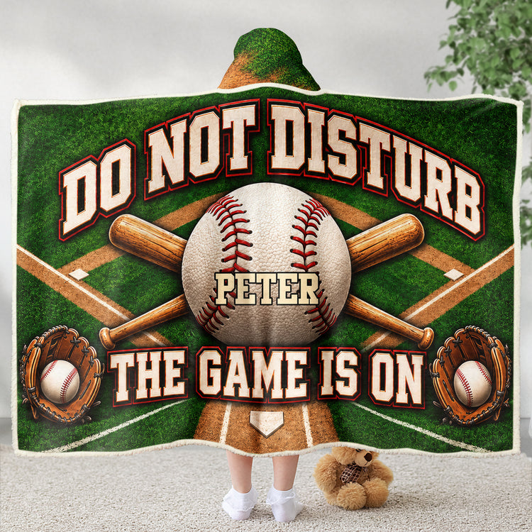 Do Not Disturb Game Is On Gift For For Baseball, Softball, Soccer, Football, Basketball, Hockey Lover - Personalized Blanket 3