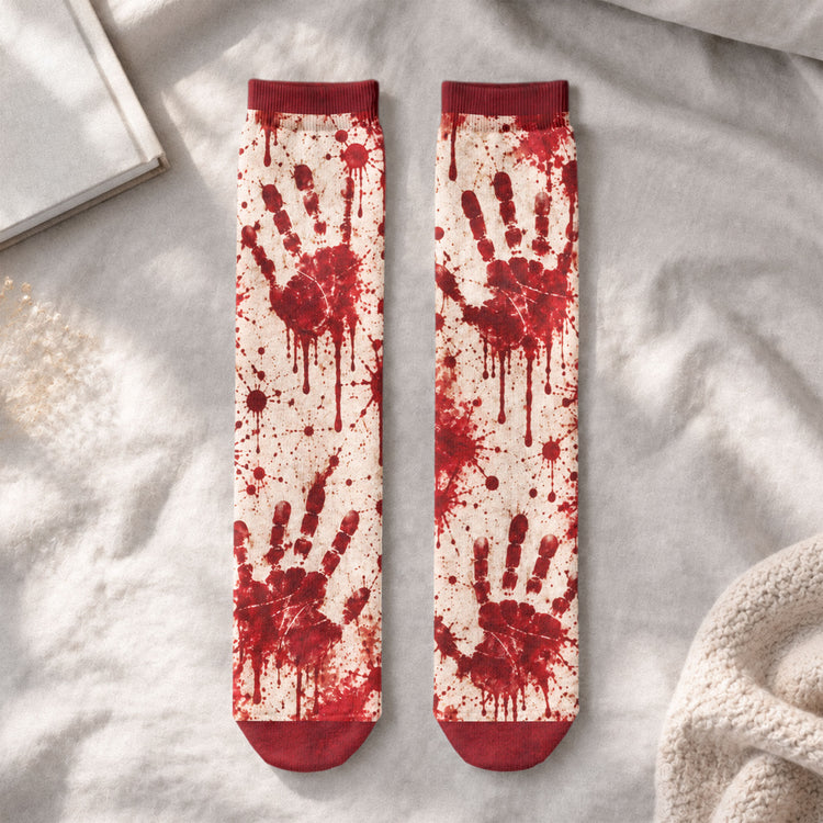 Do Not Disturb I'm Watching Horror Movies - Personalized Socks 4