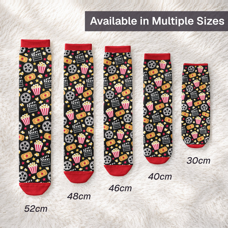 Do Not Disturb I'm Watching Movies - Movie Lovers Watching - Personalized Socks 4