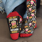Do Not Disturb I'm Watching Movies - Movie Lovers Watching - Personalized Socks 6