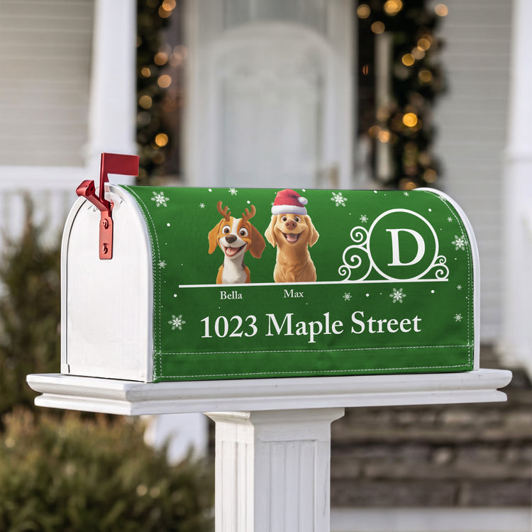 Dog Lover Mailbox Magnet Partial Cover, Home And Garden Decor For Mail Box - Personalized Mailbox Cover 2
