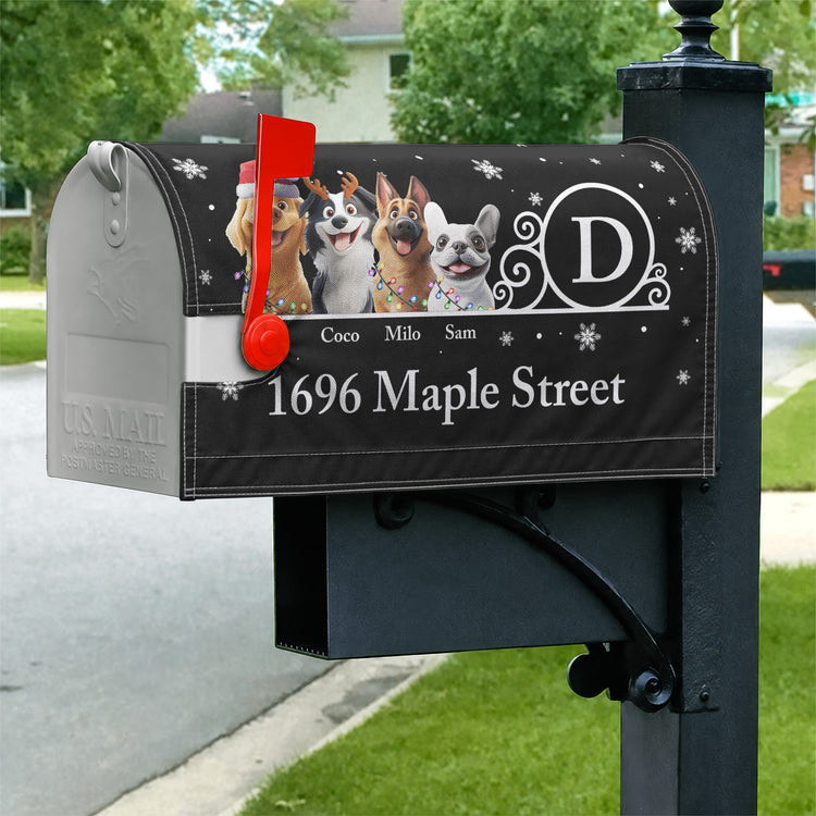 Dog Lover Mailbox Magnet Partial Cover, Home And Garden Decor For Mail Box - Personalized Mailbox Cover 4