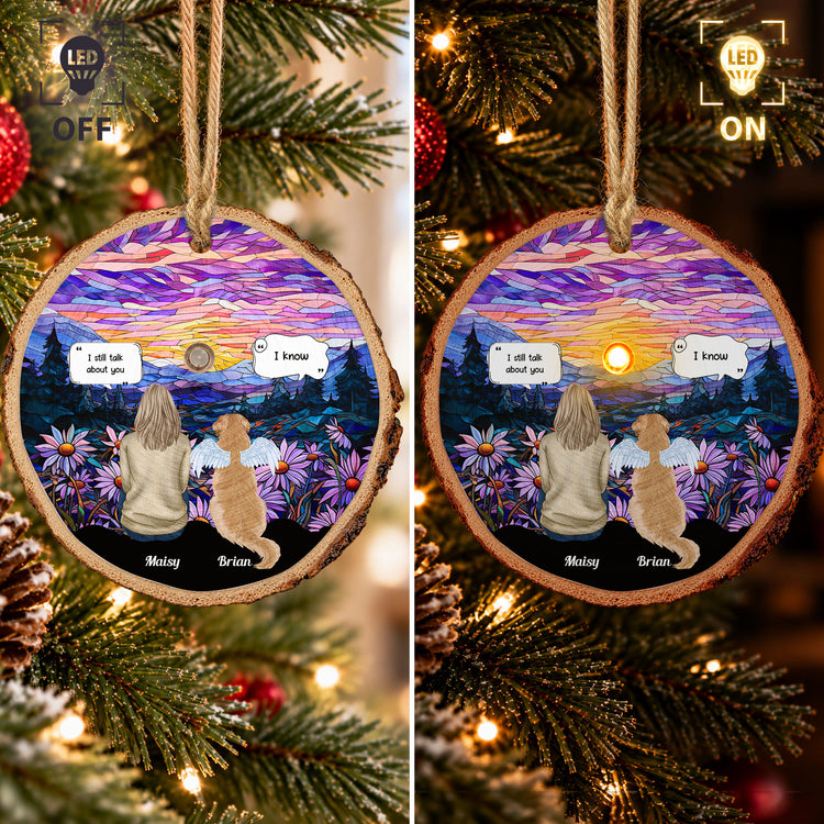 Dog Memorial, Cat Memorial, I Miss You - Personalized Ornament 4