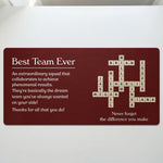 Dream Team Best Team Ever Definition Gifts For Coworkers Custom Scrabble - Personalized Desk Mat 3