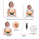 Drive Safe, Daddy Mommy Papa Nana - 3D Cute Squishy Kid & Baby - Personalized Car Visor Clip 5
