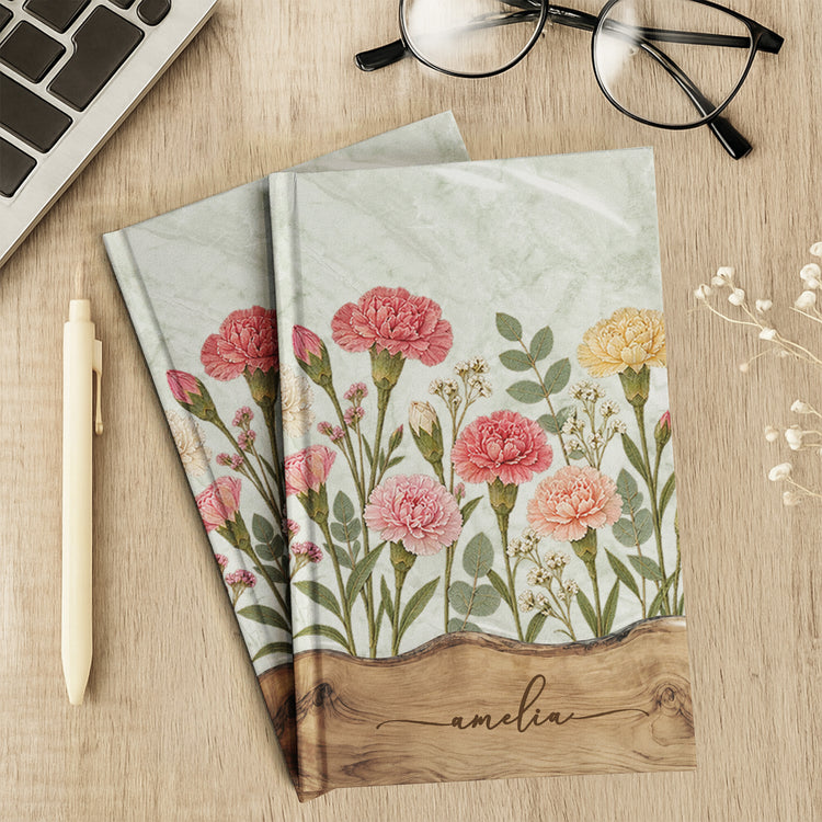 Dry Birth Month Flower Gift For Her Wife Daughter Sister Friend - Personalized Journal 6