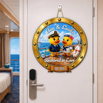 Duck Couples Cruise Door Signs Stateroom Decor Cruising Couple Vacation, Honey Moon - Personalized Wood Sign 7