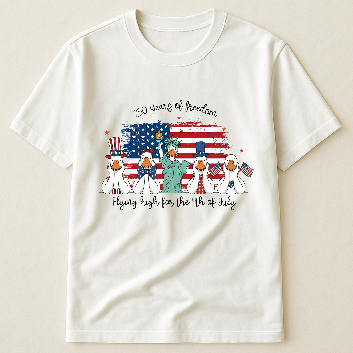 Ducks Flying High For 4th Of July Ducks - Shirt