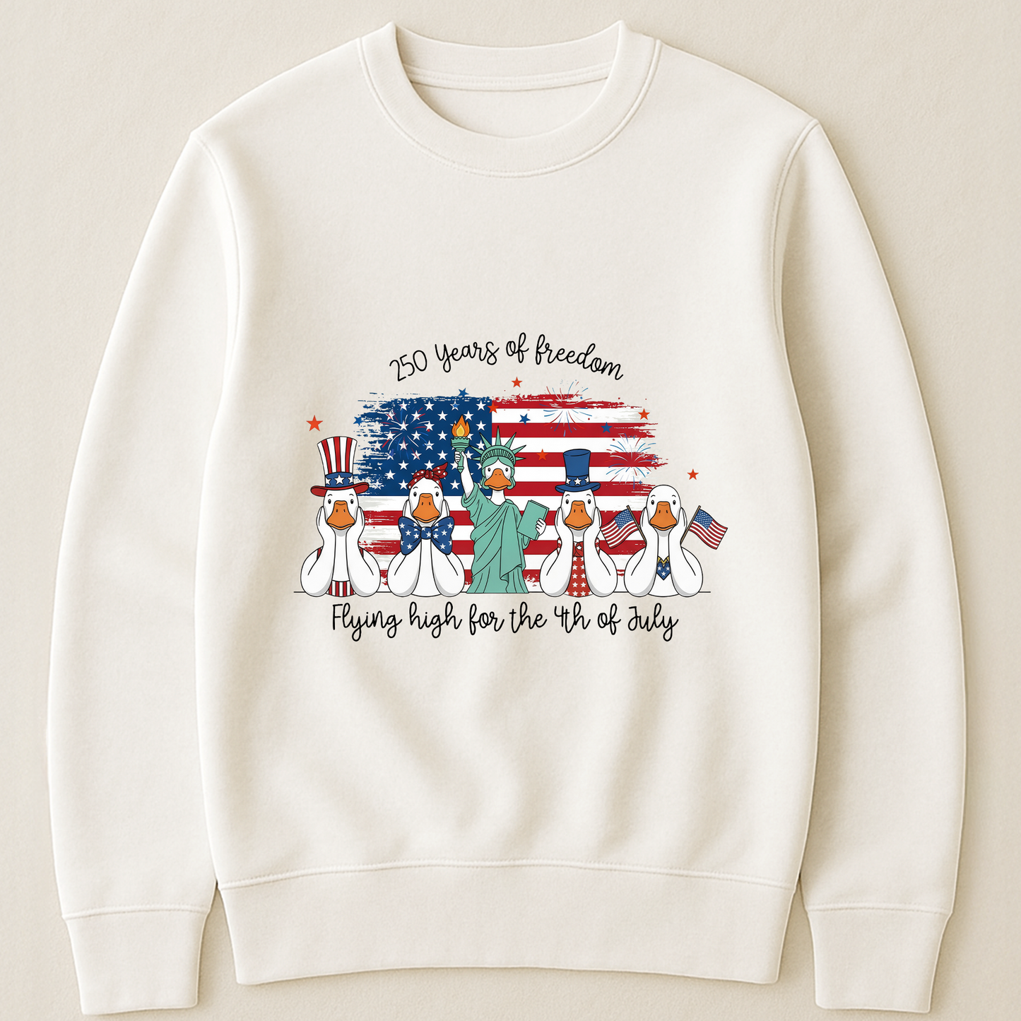 Ducks Flying High For 4th Of July Ducks - Shirt