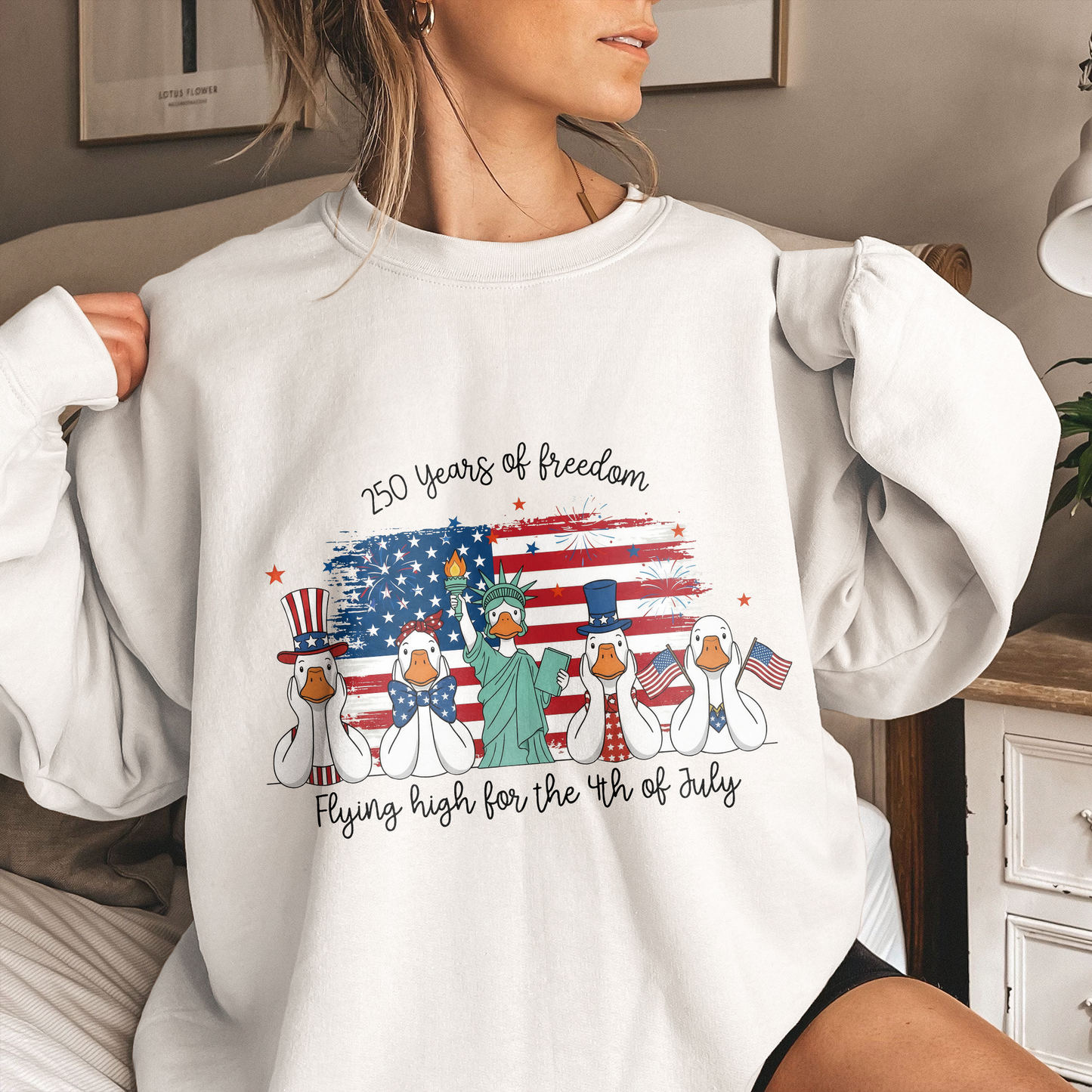 Ducks Flying High For 4th Of July Ducks - Shirt