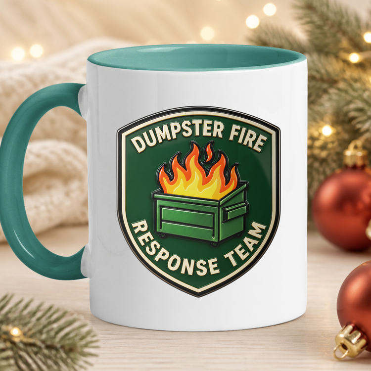 Dumpster Fire Response Team - Custom Crossword Names - Personalized Mug 4