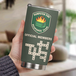 Dumpster Fire Response Team - Custom Crossword Names - Personalized Tumbler 4