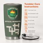 Dumpster Fire Response Team - Custom Crossword Names - Personalized Tumbler 6